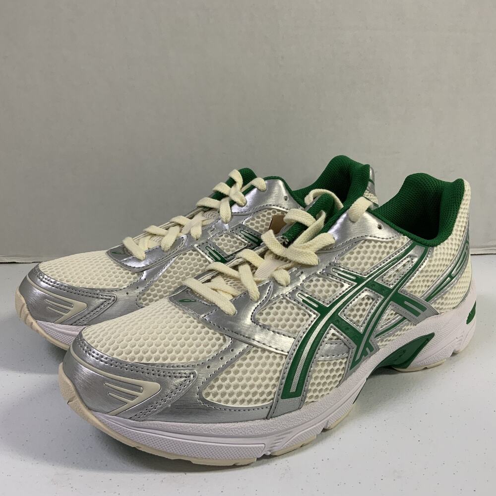 ASICS Men's Gel 1130 Cream Kale 1201A974 100 Size 10.5 White Green Mesh Runner